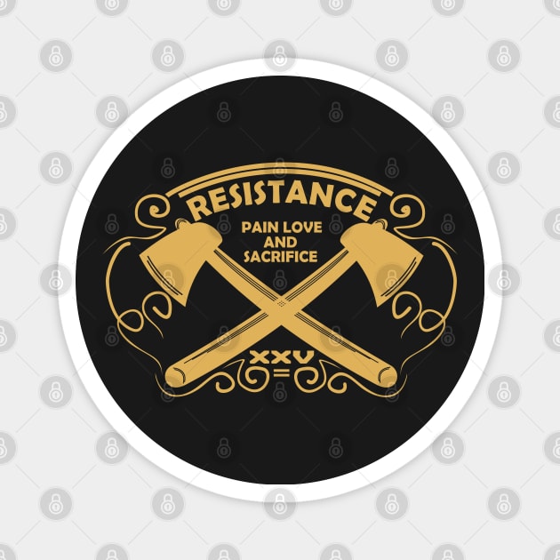 The lumberjack resistance Magnet by ogdsg